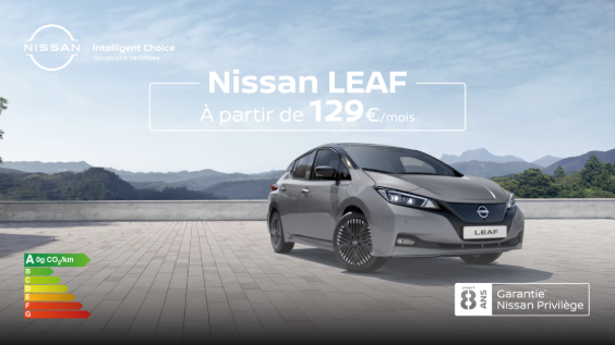 Nissan Leaf à partir de 129€/mois