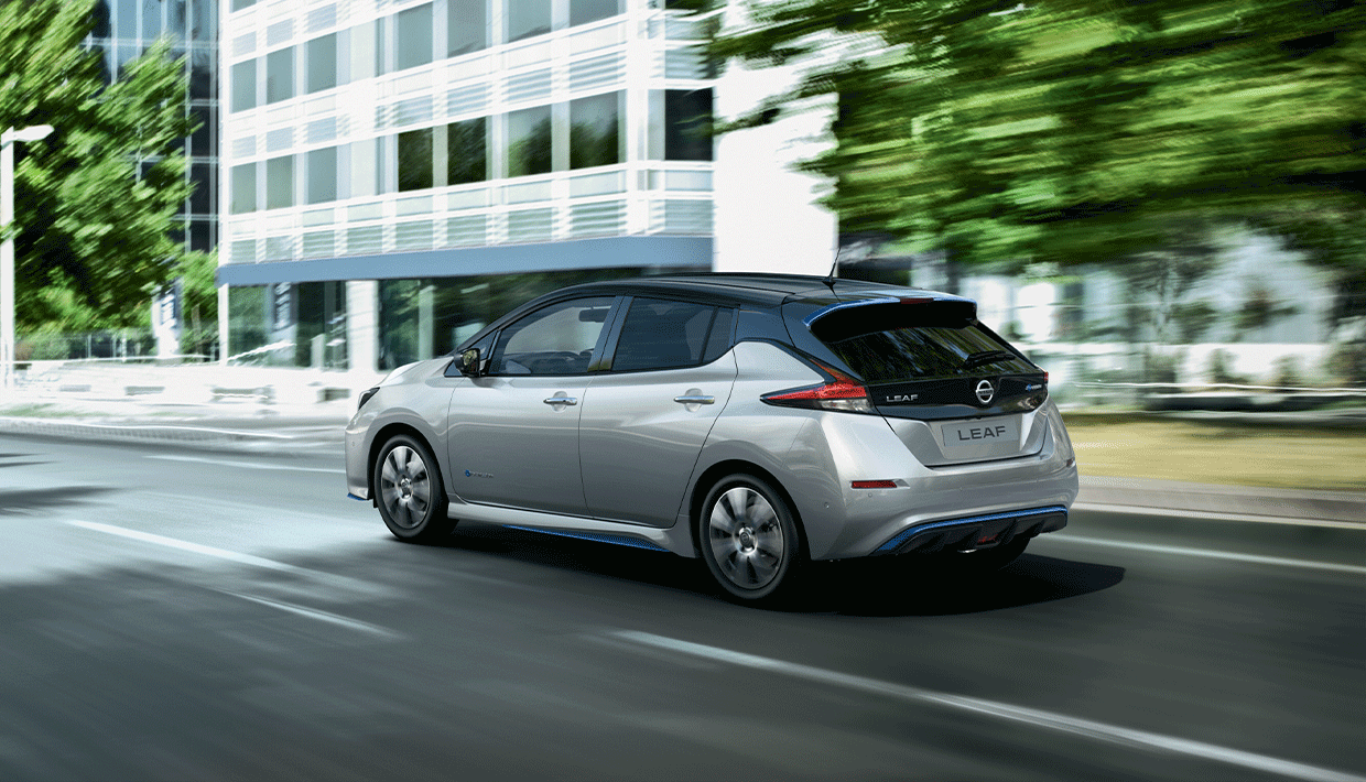 Nissan Leaf circulant en ville