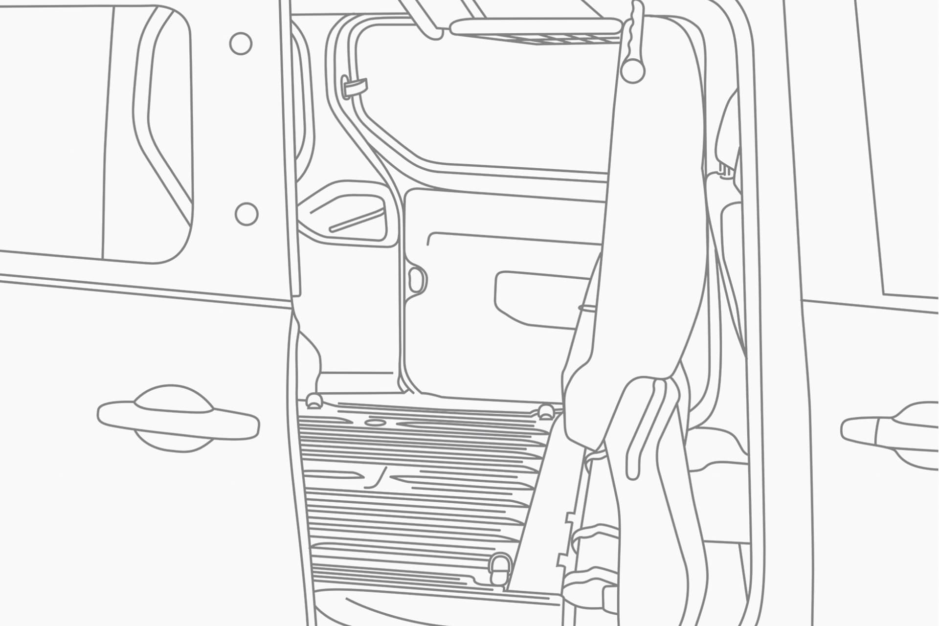Nissan TOWNSTAR fourgon - Illustration fourgon utilitaire EV vu de dessus 