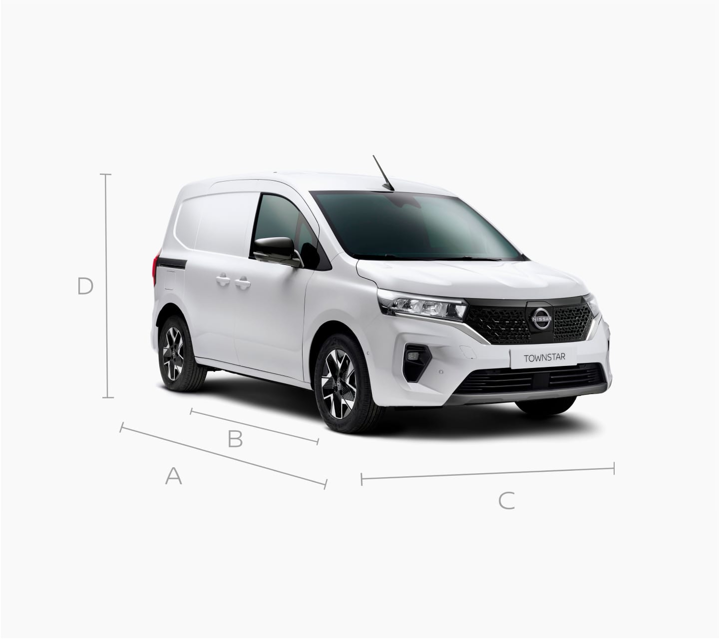 Nissan TOWNSTAR fourgon - Vue 3/4 face L1