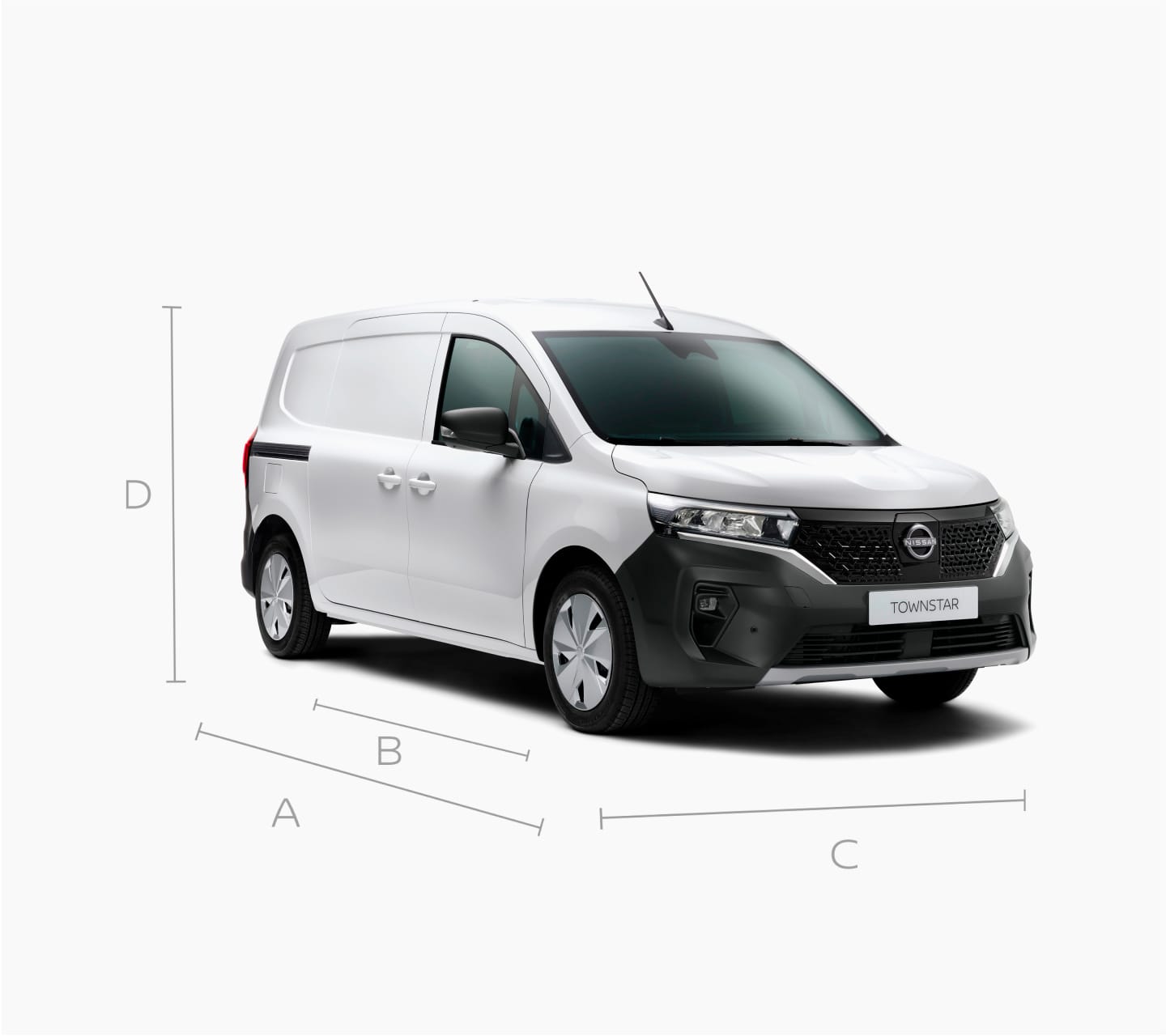 Nissan TOWNSTAR fourgon - Vue 3/4 face L2
